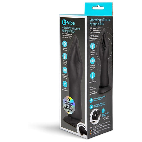 Usb Rechargeable Vibrating Silicone Fisting Dildo By B-Vibe - Realistic Dildos