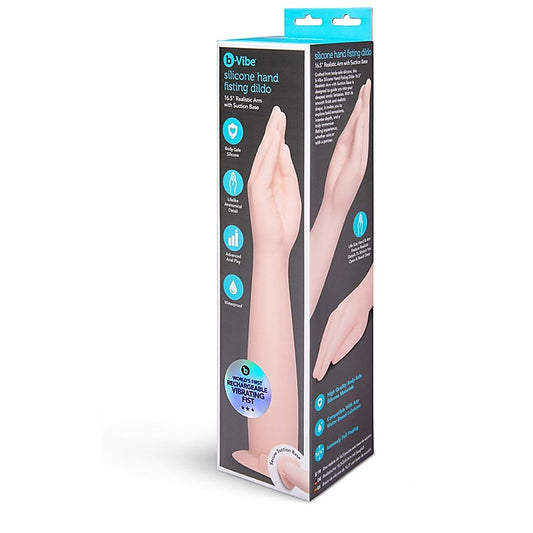 b-Vibe Silicone Hand Fisting Dildo With Suction Base - Realistic Dildos