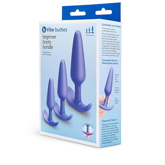 b-Vibe Butties Beginner Booty 3-Piece Anal Training Set - Butt Plugs