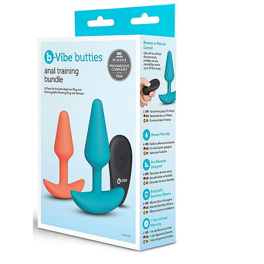 b-Vibe Butties 2 Piece Anal Training Set - Butt Plugs