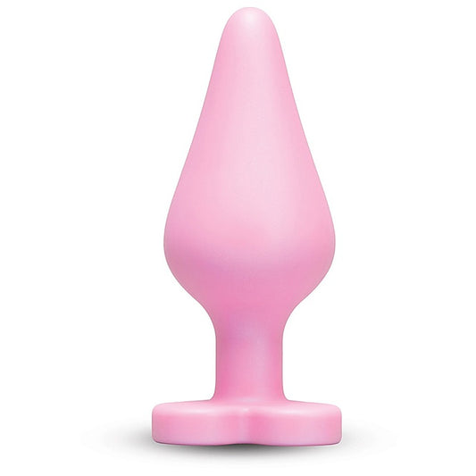 b-Vibe Butties B-Mine Silicone Butt Plug with Heart Base - Butt Plugs