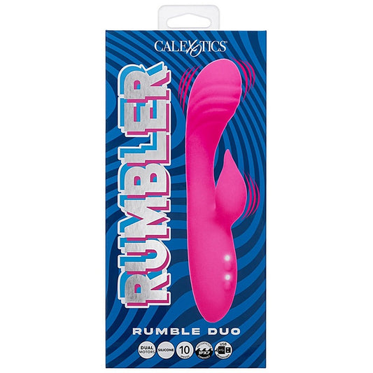 CalExotics Rumbler Rumble Duo 10 Functions Rabbit Massager - Rabbit Vibrators