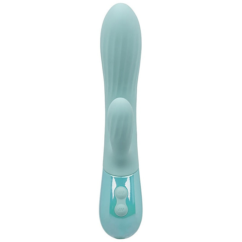 Aura Dual Ripple Rabbit Vibrator by California Exotics - Rabbit Vibrators