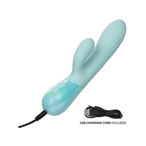 Aura Dual Ripple Rabbit Vibrator by California Exotics - Rabbit Vibrators