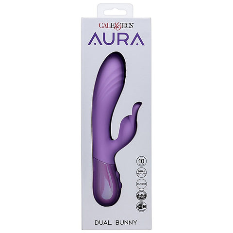 Aura Dual Bunny Ears Rabbit Massager by California Exotics - Rabbit Vibrators