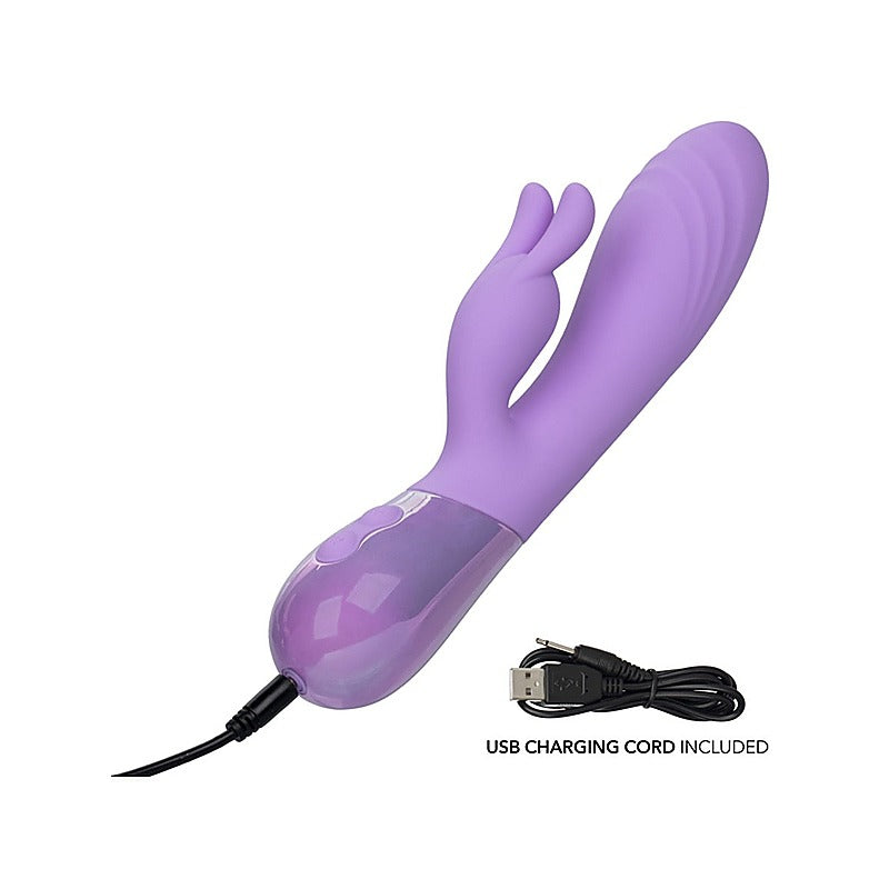 Aura Dual Bunny Ears Rabbit Massager by California Exotics - Rabbit Vibrators