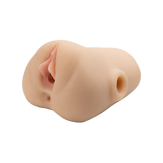 PDX Plus Double Pounder Vibrating Squeeze Realistic Stroker - Masturbators and Strokers
