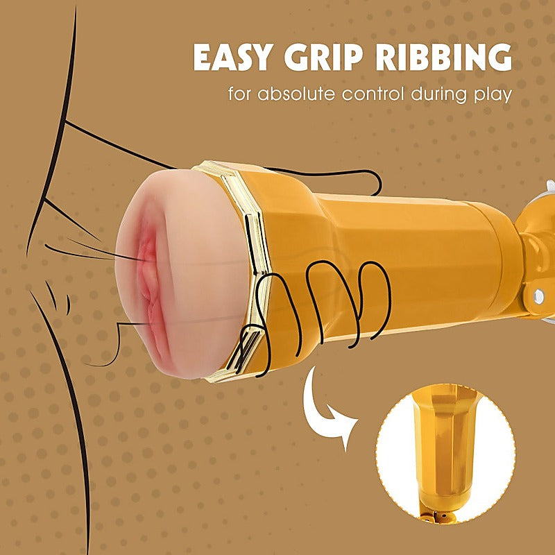 Lara Realistic Vagina Vibrating Cup by Chisa - Masturbators and Strokers