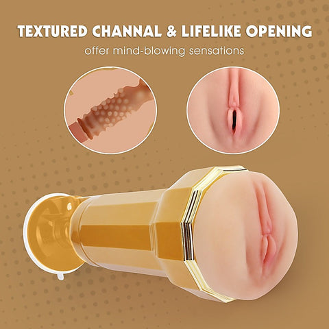 Kelsi Vibrating Realistic Vagina Cup by Chisa - Masturbators and Strokers