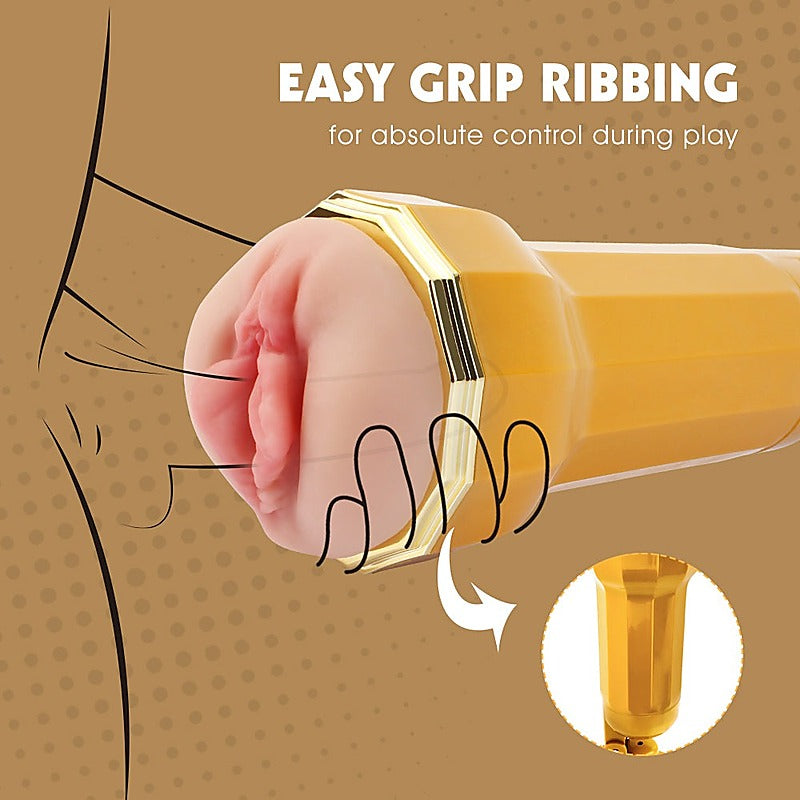 Darcey Realistic Vagina Vibrating Cup by Chisa - Masturbators and Strokers