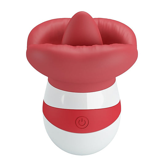 Baile The Flaming Lips Mina Clitoral Vibrator (Red/White) - Clit Ticklers and Pulsators