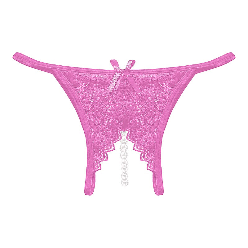 Crotchless Pearl Women's Panties by Love In Leather - G-Strings, Panties and Shorts