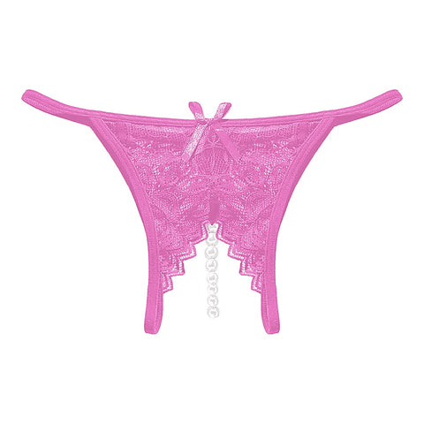 Crotchless Pearl Women's Panties by Love In Leather - G-Strings, Panties and Shorts