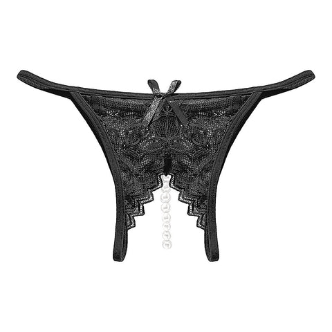 Crotchless Pearl Women's Panties by Love In Leather - G-Strings, Panties and Shorts