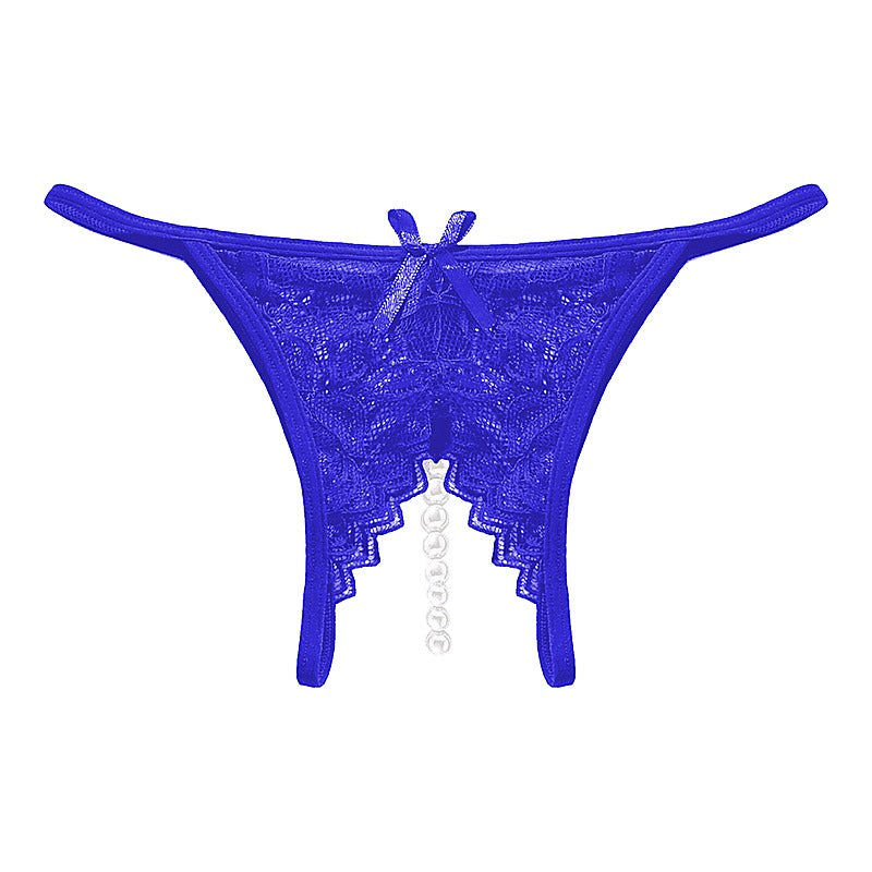Crotchless Pearl Women's Panties by Love In Leather - G-Strings, Panties and Shorts