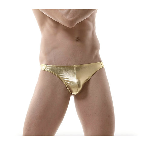 Mens Metallic G-string Underwear L/XL by Love In Leather - Jocks and G-Strings