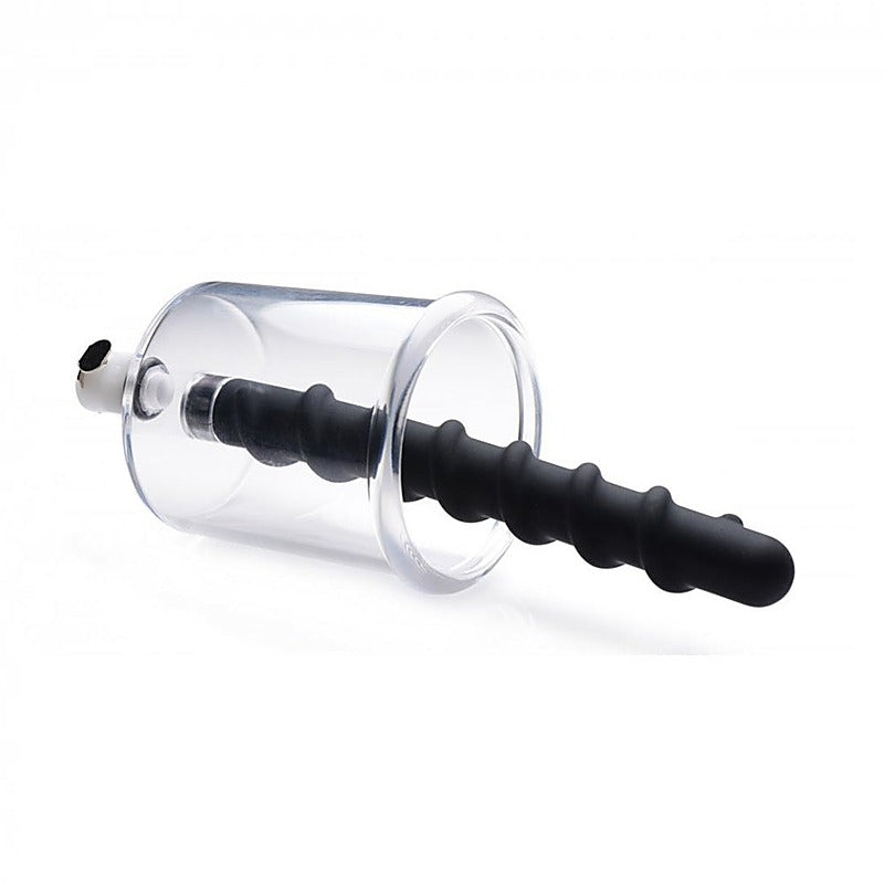 Rosebud Vacuum Anal Pump With Swirl Anal Bead by BDStyle - Anal Beads and Balls