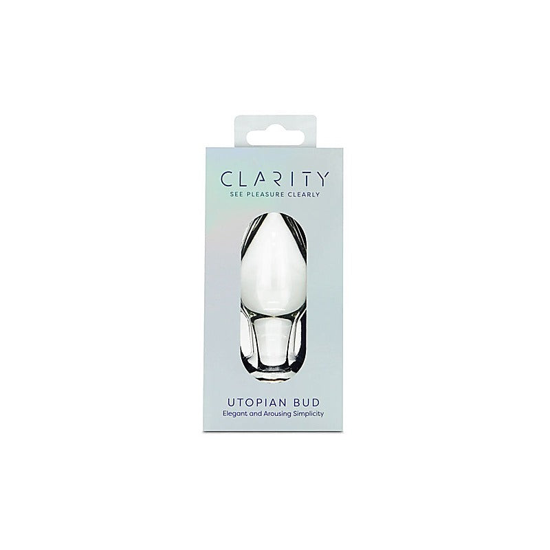 Creative Conceptions Clarity Utopian Bud Glass Butt Plug - Glass Sex Toys
