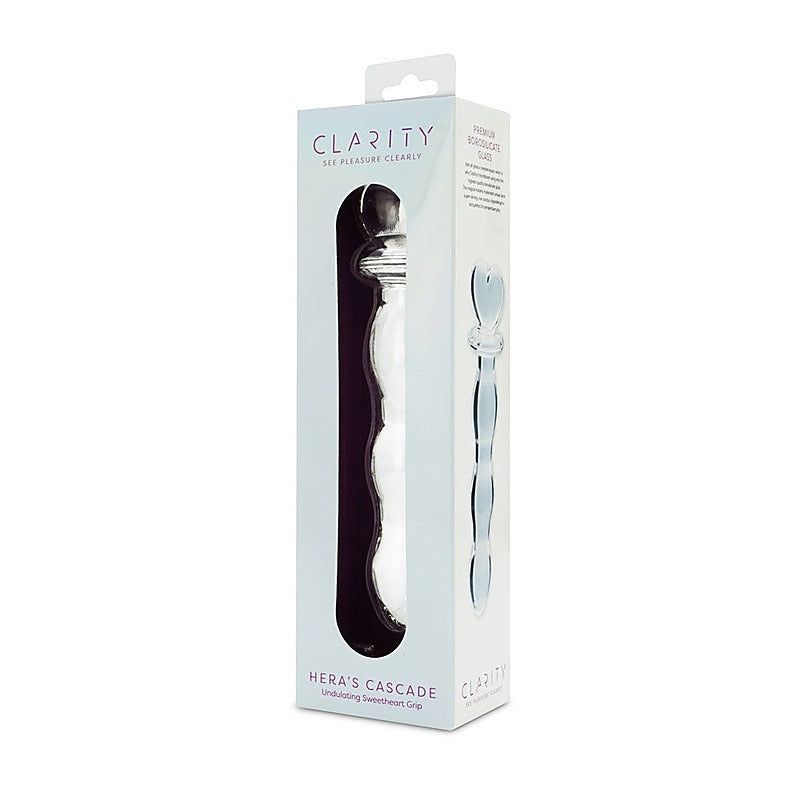 Creative Conceptions Clarity Heras Cascade Glass Dildo - Glass Sex Toys