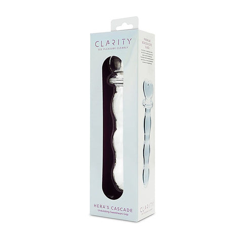 Creative Conceptions Clarity Heras Cascade Glass Dildo - Glass Sex Toys