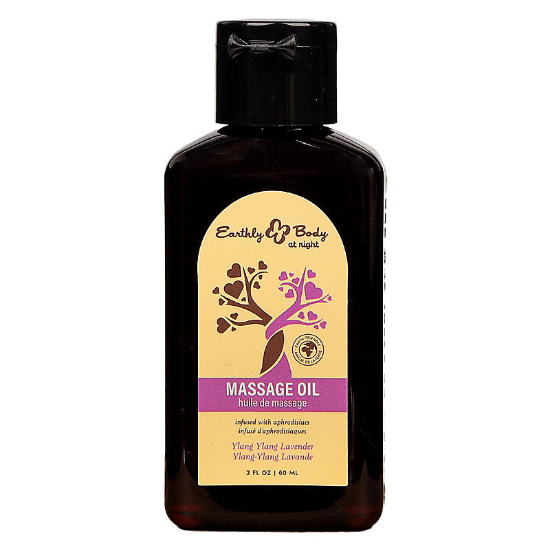 Earthly Body Hemp Seed Scented Adult Massage Oil 60 ml - Massage Oils and Lubricants