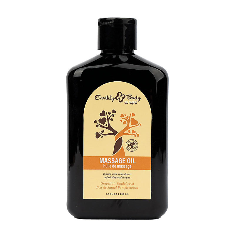 Earthly Body Hemp Seed Scented Massage Oil 250 ml - Massage Oils and Lubricants