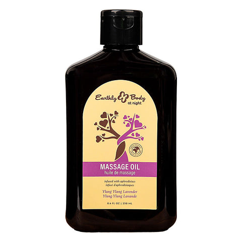Earthly Body Hemp Seed Scented Massage Oil 250 ml - Massage Oils and Lubricants