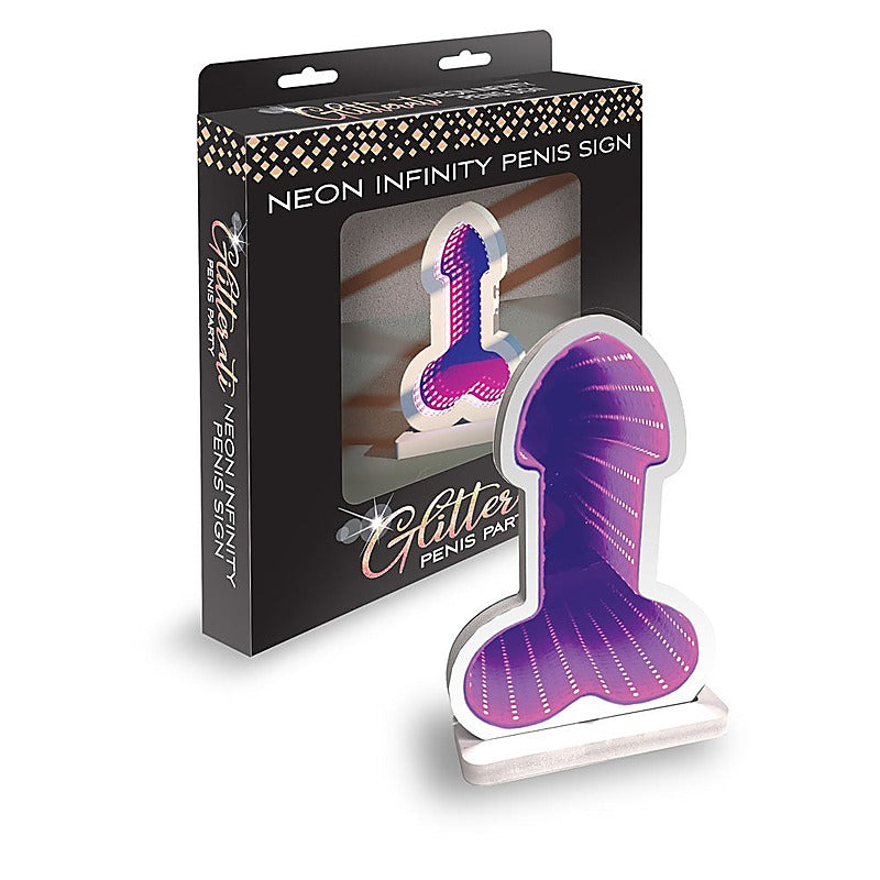 Glitterati Neon Infinity Penis Sign LED Light - Party Gifts and Novelties