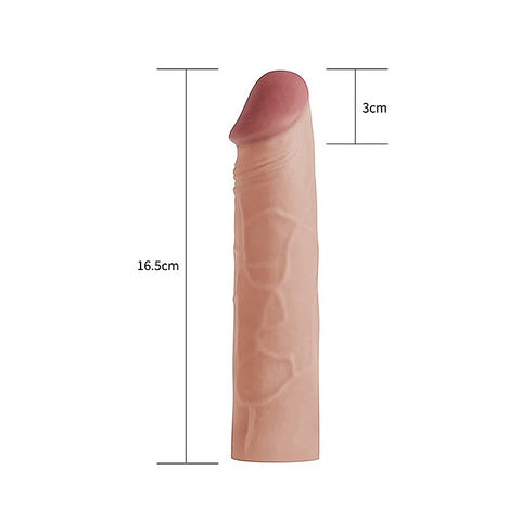 Pleasure X-Tender 1 Inches Penis Extension Sleeve by Lovetoy - Penis Sleeves and Extenders
