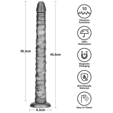King Sized Vibrax Slider Vibrating Dildo by Lovetoy - Vibrating Dildos