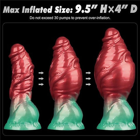 Aerosx 8 Inch Dual Density Inflatable Fantasy Dildo - Realistic Dildos