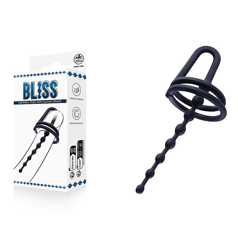 Mens Urethral Plug with Glans Ring by NANMA - Urethral Sounds