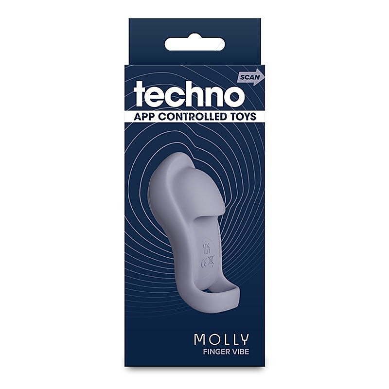 NS Novelties Techno Molly USB Rechargeable Finger Stimulator - Finger and Tongue Vibrators