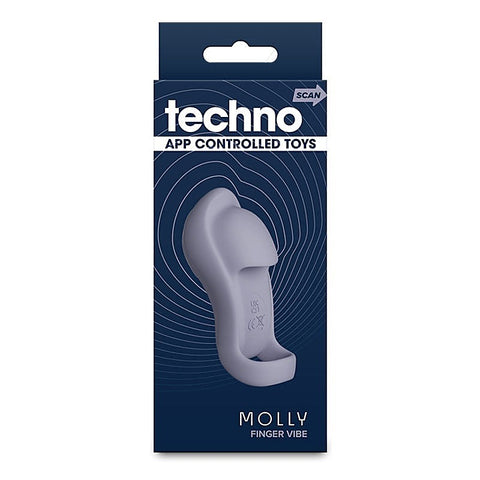 NS Novelties Techno Molly USB Rechargeable Finger Stimulator - Finger and Tongue Vibrators
