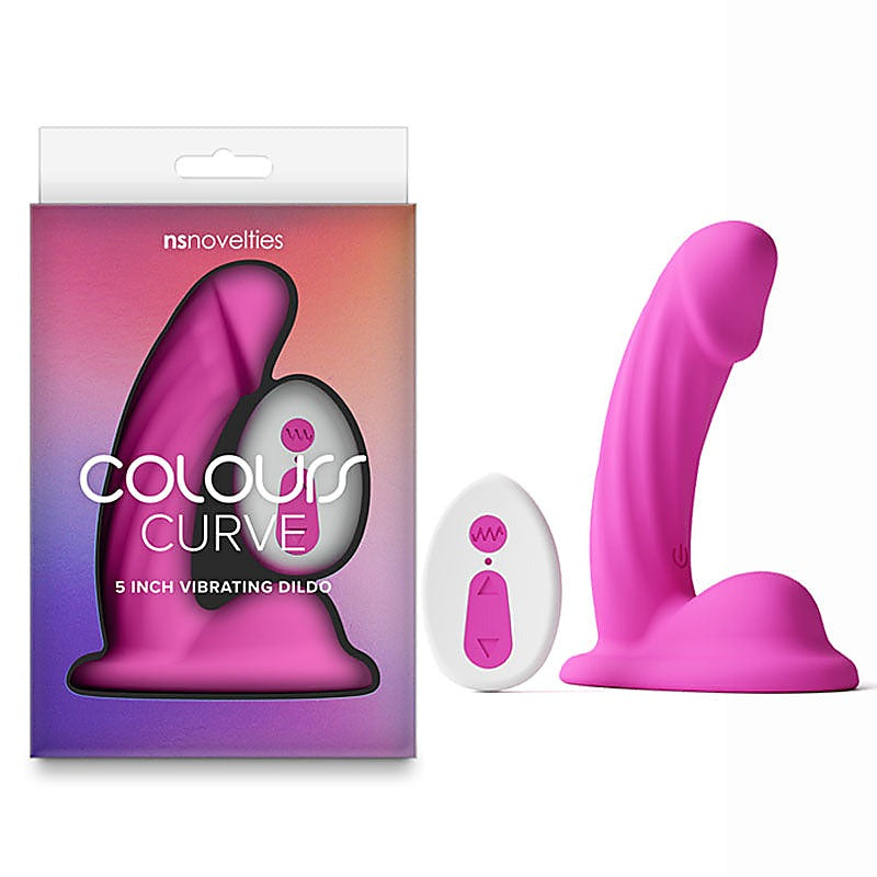 NS Novelties Colours Curve 5 Inch Vibrating Dildo - Vibrating Dildos