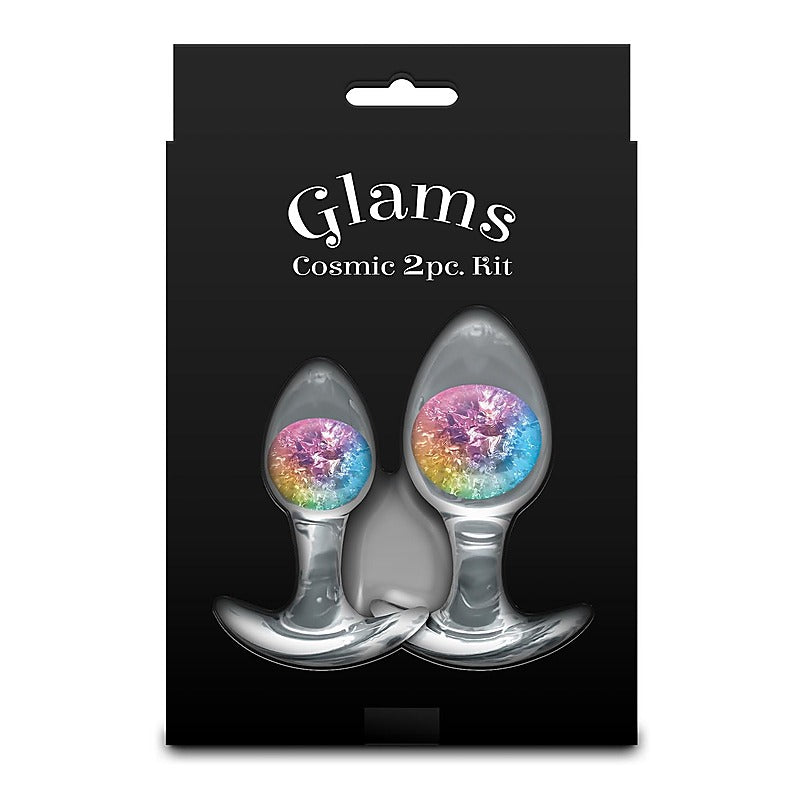 NS Novelties Glams Cosmic Butt Plugs Set of 2 Sizes - Butt Plugs