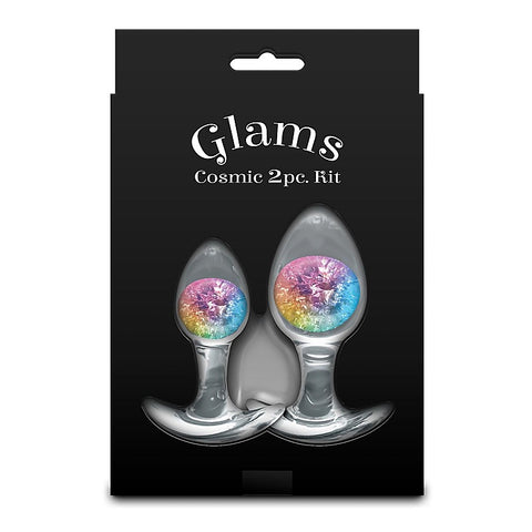 NS Novelties Glams Cosmic Butt Plugs Set of 2 Sizes - Butt Plugs