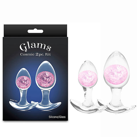 NS Novelties Glams Cosmic Butt Plugs Set of 2 Sizes - Butt Plugs