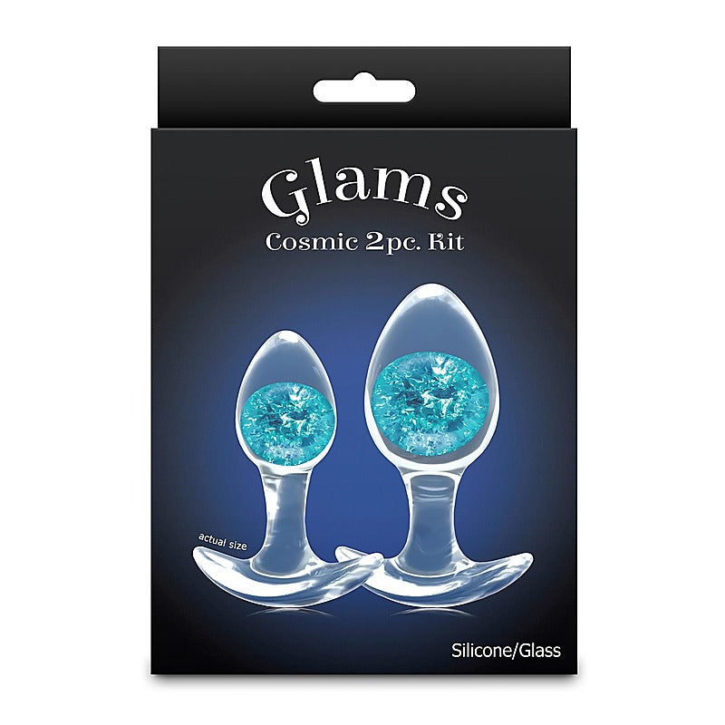 NS Novelties Glams Cosmic Butt Plugs Set of 2 Sizes - Butt Plugs