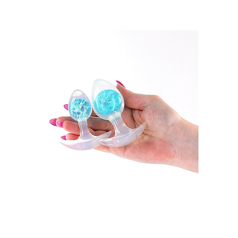 NS Novelties Glams Cosmic Butt Plugs Set of 2 Sizes - Butt Plugs