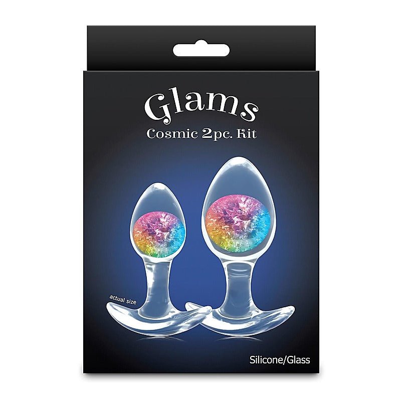 NS Novelties Glams Cosmic Butt Plugs Set of 2 Sizes - Butt Plugs