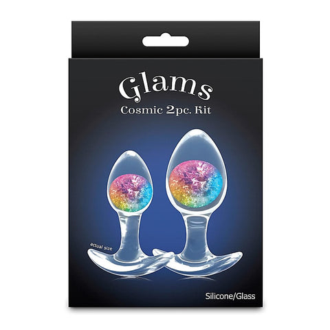 NS Novelties Glams Cosmic Butt Plugs Set of 2 Sizes - Butt Plugs