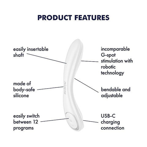Satisfyer G-Spot Wave 2 Rechargeable Flicking Tip Vibrator - G-Spot Vibrators