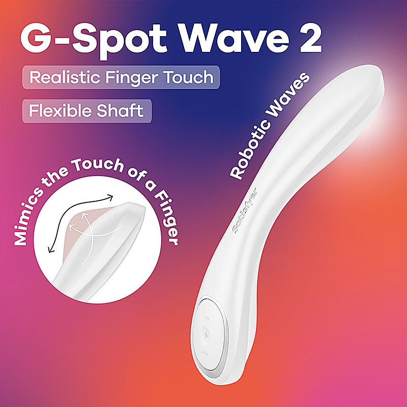 Satisfyer G-Spot Wave 2 Rechargeable Flicking Tip Vibrator - G-Spot Vibrators