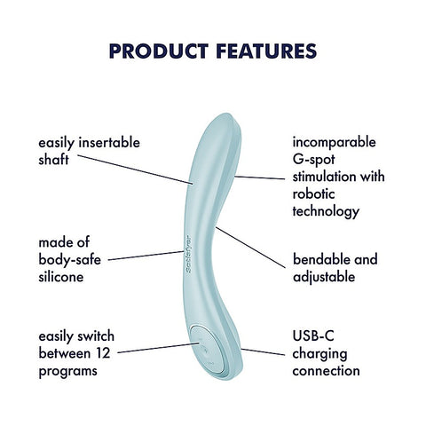 Satisfyer G-Spot Wave 2 Rechargeable Flicking Tip Vibrator - G-Spot Vibrators
