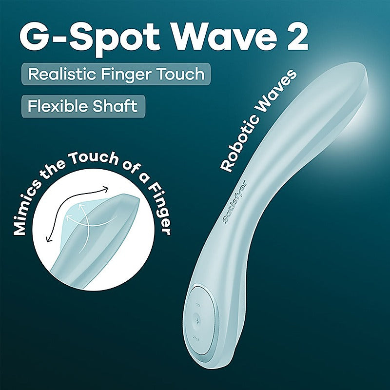 Satisfyer G-Spot Wave 2 Rechargeable Flicking Tip Vibrator - G-Spot Vibrators