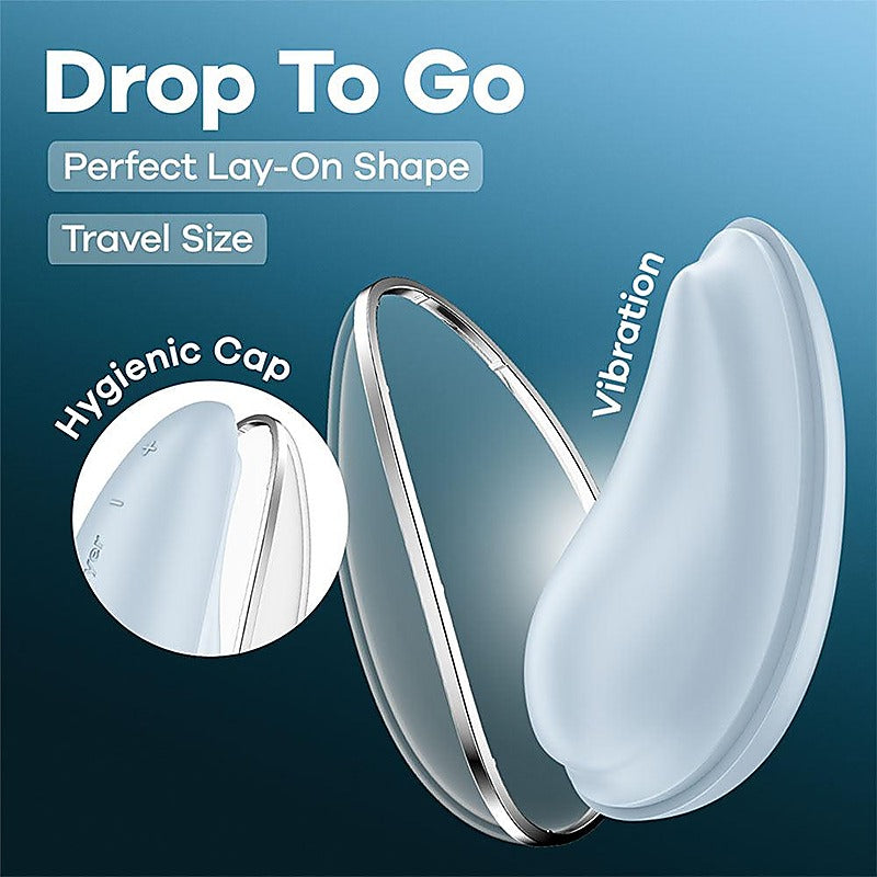 Drop To Go USB Rechargeable Clitoral Stimulator by Satisfyer - Clit Ticklers and Pulsators