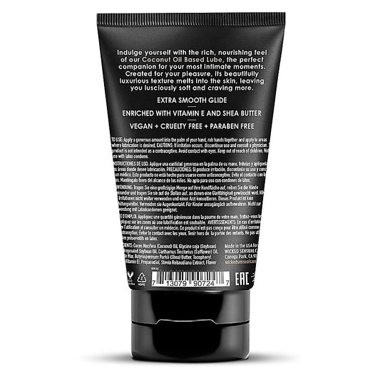 Wicked COCONUT Oil Based Adult Lubricant 120 ml Tube - Massage Oils and Lubricants
