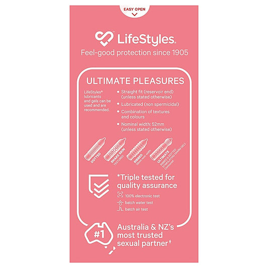 LifeStyles ULTIMATE Pleasures Condoms 20s - Condoms