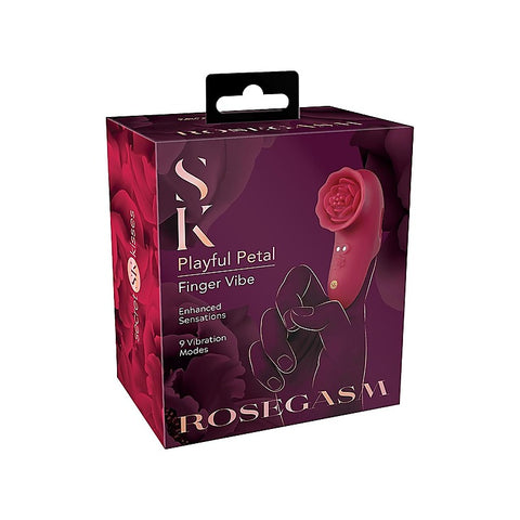 Rosegasm Playful Petal Finger Stimulator by Xgen - Finger and Tongue Vibrators